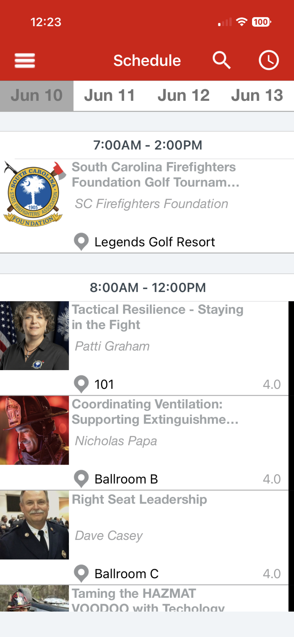 Fire-Rescue App - SCSFA Events